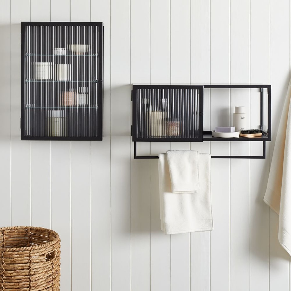 Daphne Mounted Bath Storage Cabinet - Closed Cabinet - West Elm UK